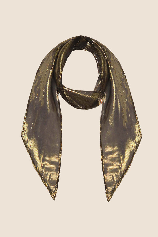rixo Alexa Metallic Scarf Gold