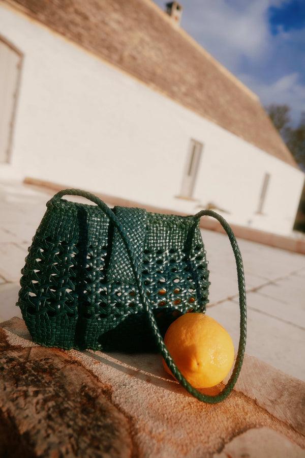 Rixo Amoria Leather Bag Green