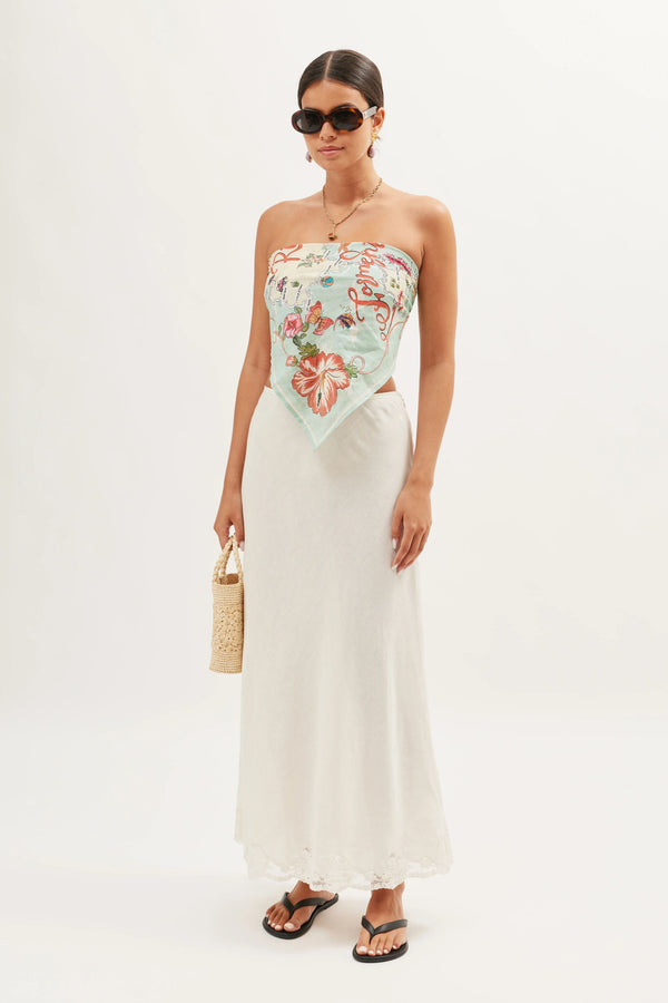 Rixo Annalyn Scarf Ibiza Map Mint