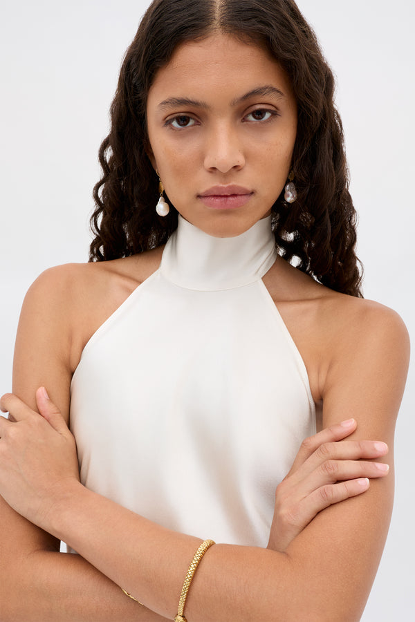 Rixo Arista Gown Pearl