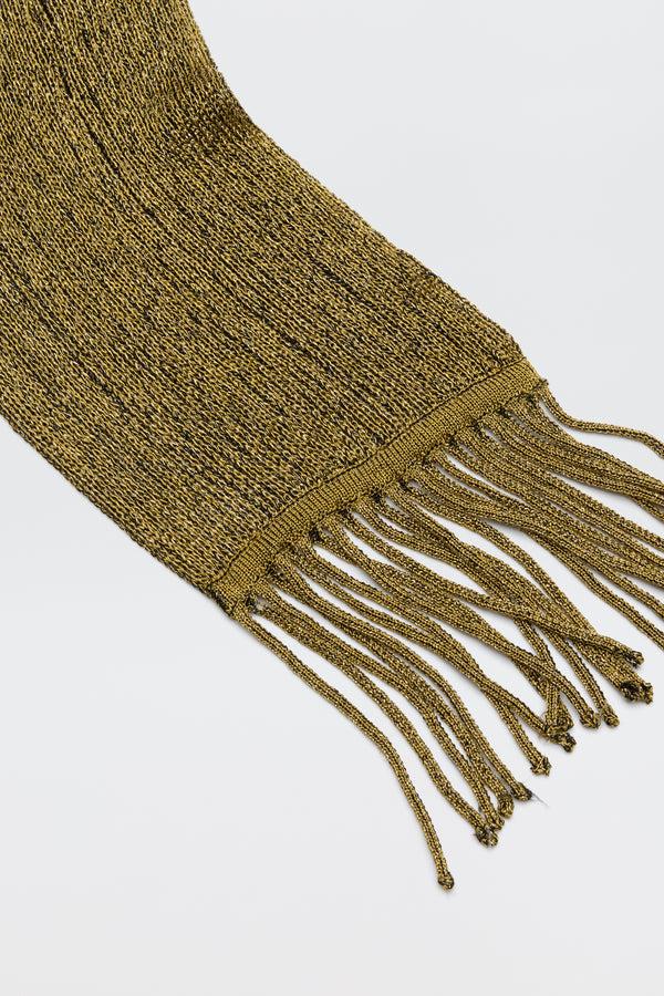 Rixo Channing Metallic Scarf Gold