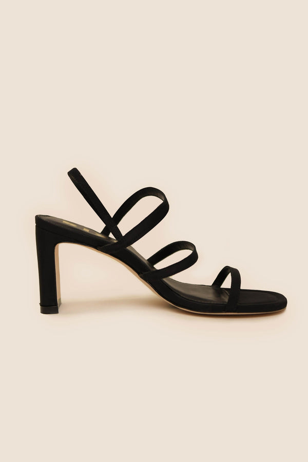 rixo Ciervo Leather Sandals Black