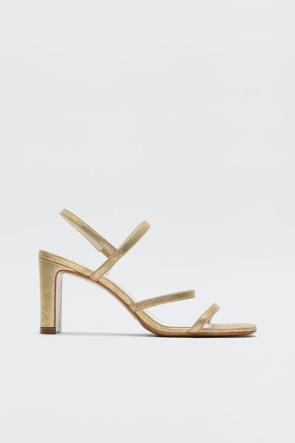rixo Ciervo Leather Sandals Gold