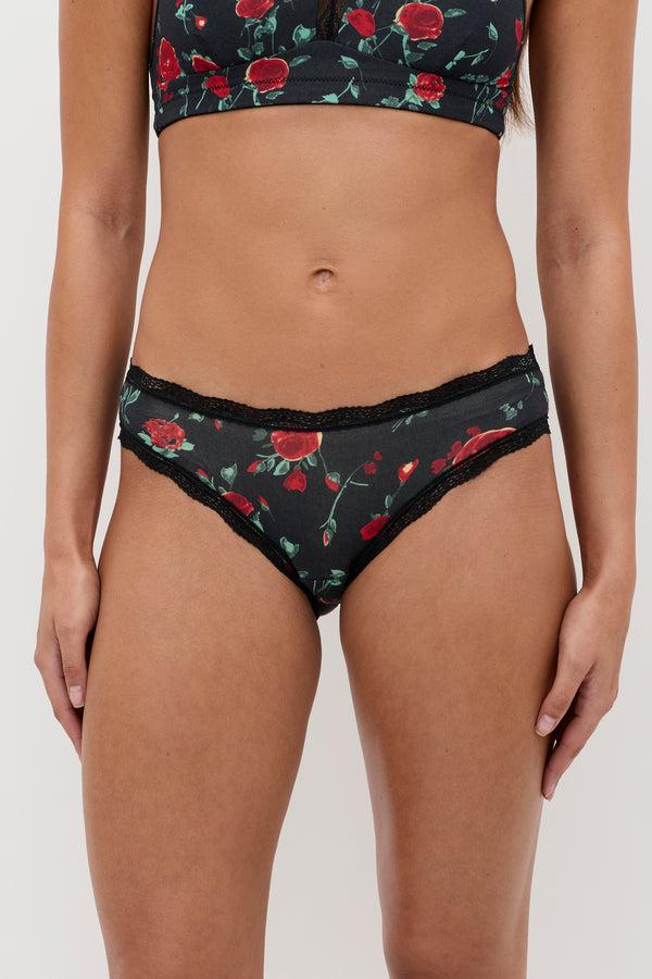 Rixo Classic Knickers Claudia Rose Black