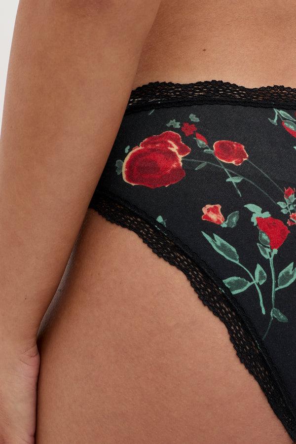 Rixo Classic Knickers Claudia Rose Black