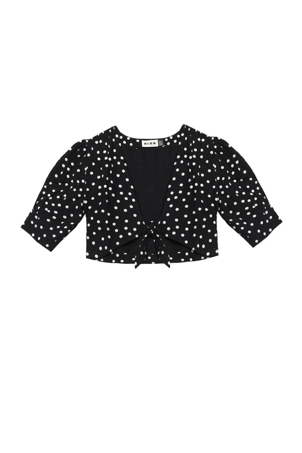 Rixo Cornelia Top Emma Spot Black