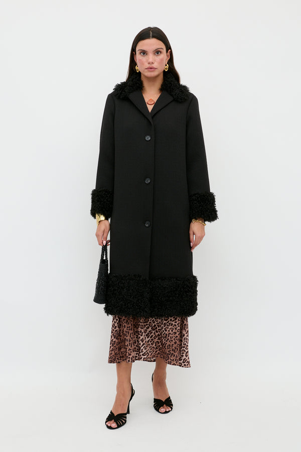 rixo Diara Coat Black