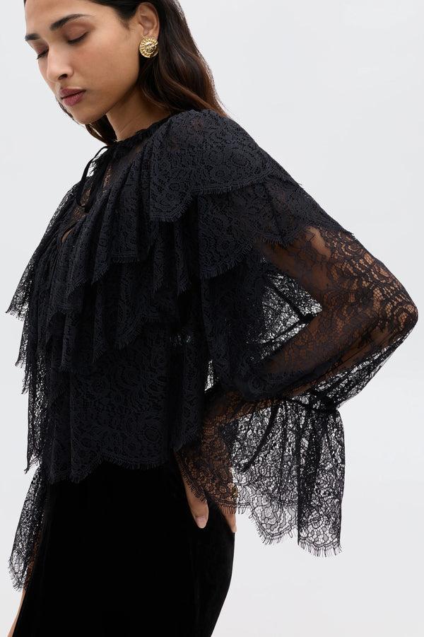 Rixo Faryn Top Black