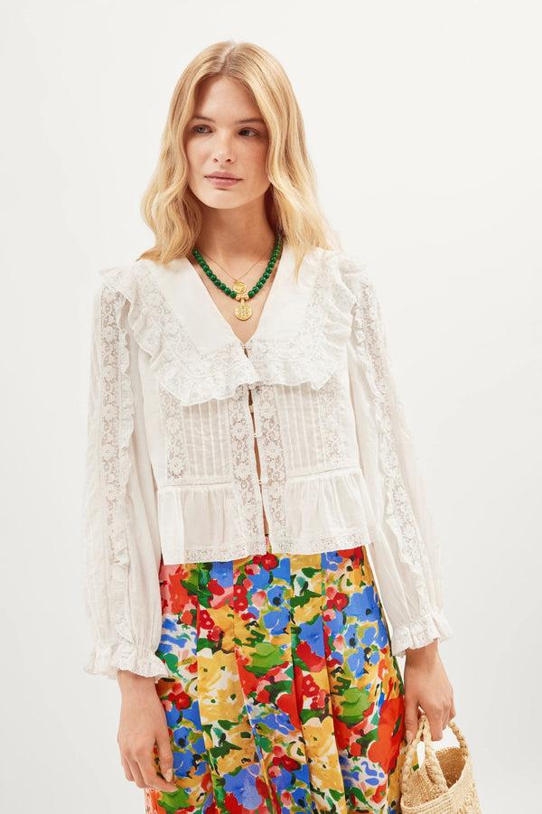 Rixo Georgia Midi Skirt Wedding Floral Multi