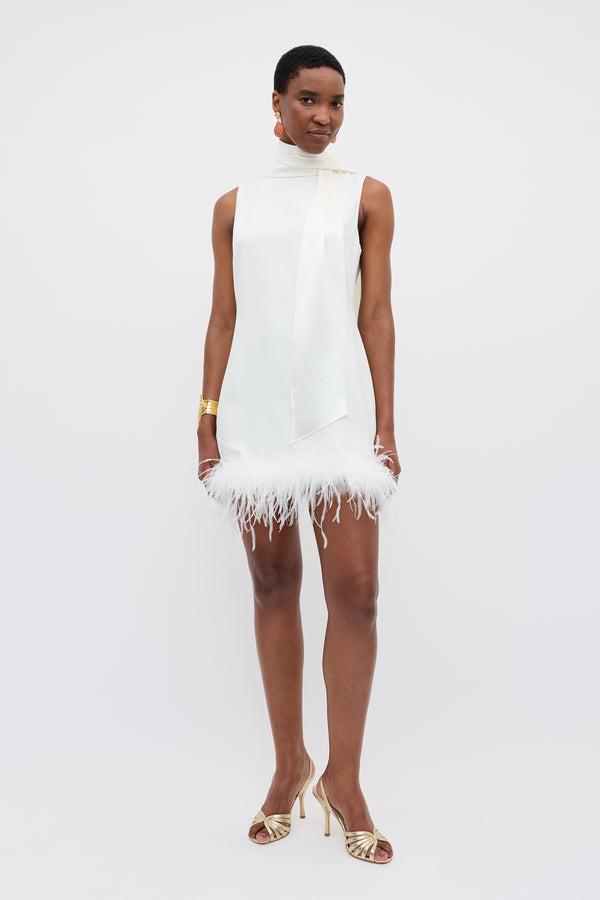 Rixo Hermione Silk Scarf Satin Back Silk Crepe