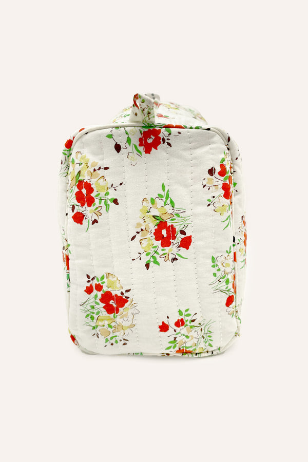 Rixo Jaipur Cotton Washbag Garden Cream
