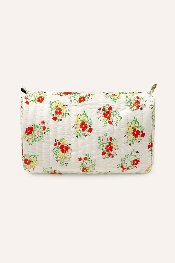 rixo Jaipur Cotton Washbag Garden Cream