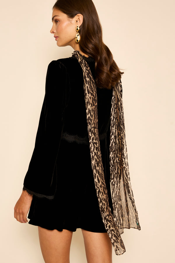 Rixo Julien Leopard Scarf Bohemia Leopard