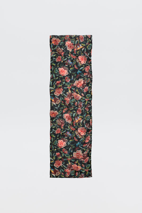 rixo Julien Scarf Butterfly Floral Black