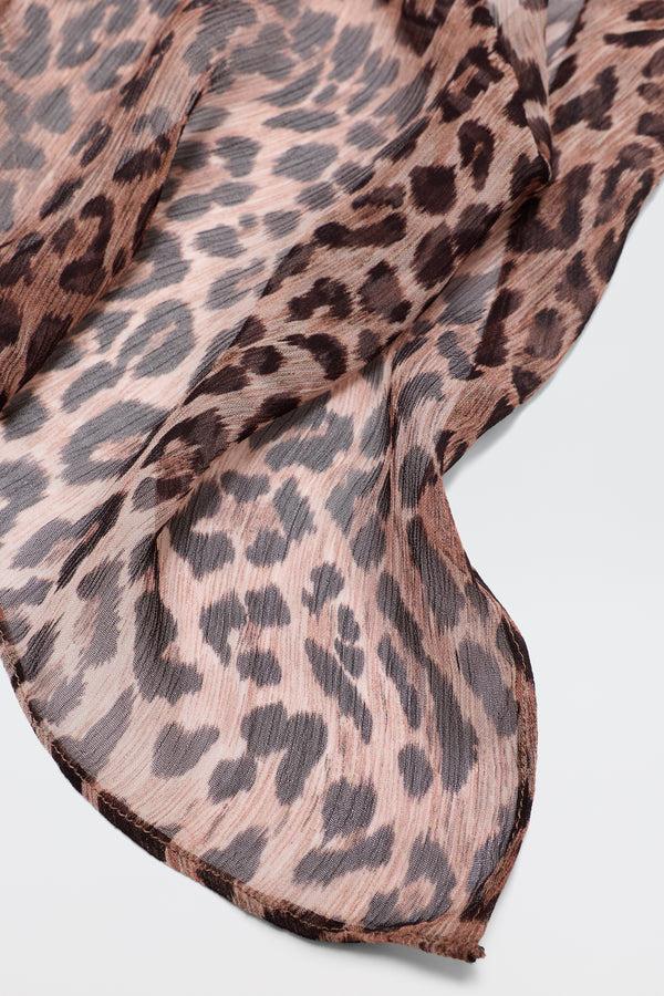 rixo Julien Scarf Leopard Brown