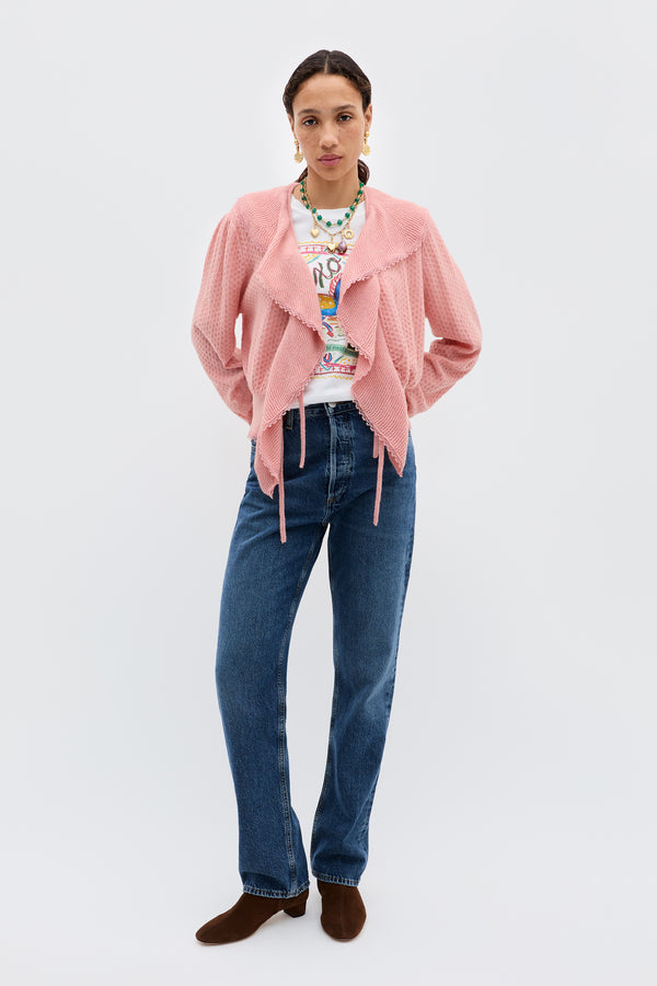 Rixo Kianna Cardigan Blush