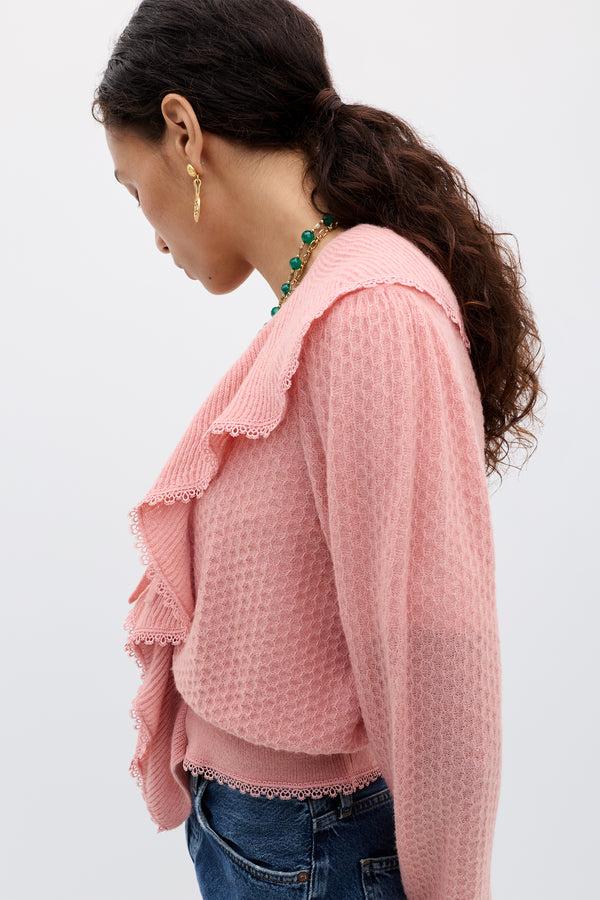 Rixo Kianna Cardigan Blush