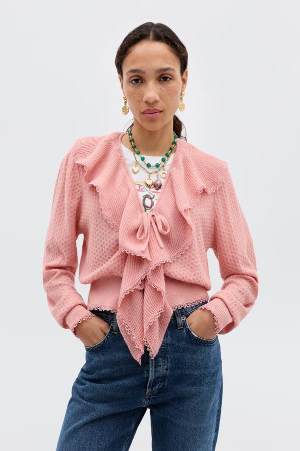 rixo Kianna Cardigan Blush