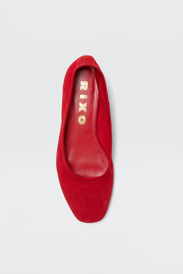 rixo Kierna Suede Pumps Red