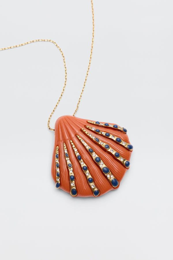 Rixo Leanira Necklace Orange