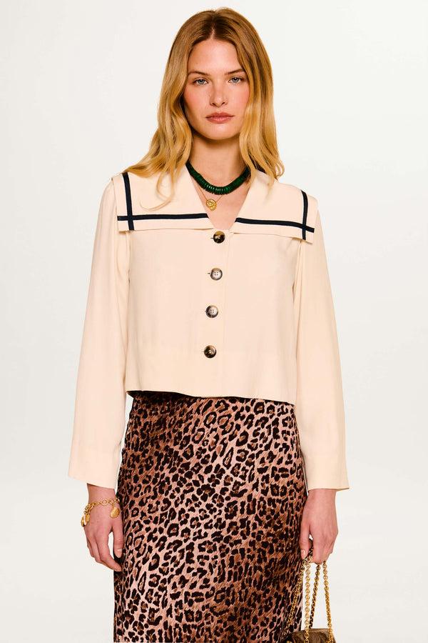 rixo Manon Top Almond