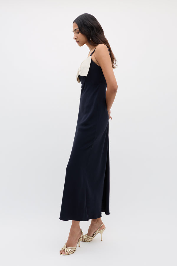 Rixo Melisse Maxi Dress Deep Navy