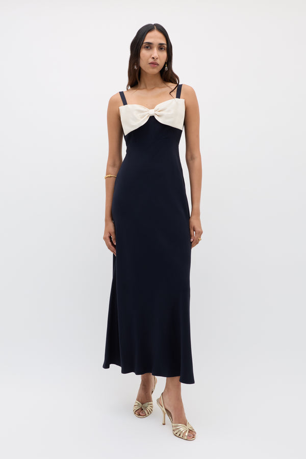 rixo Melisse Maxi Dress Deep Navy