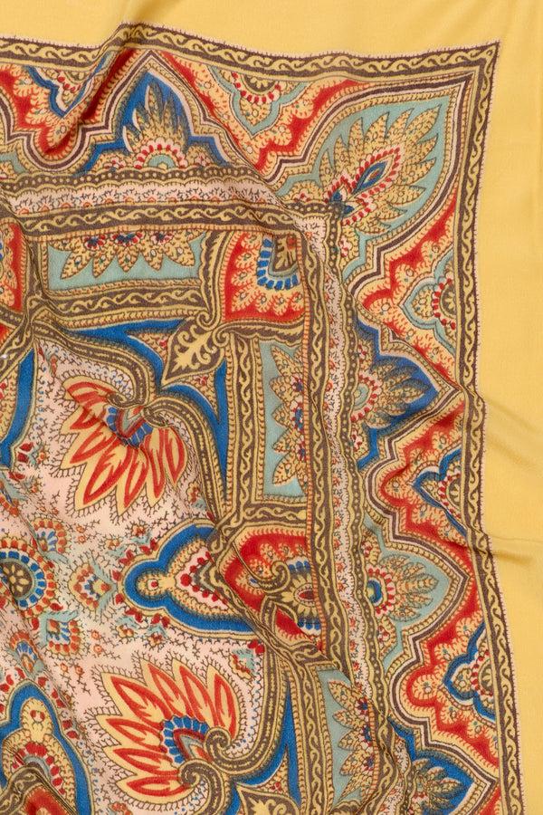 Rixo Menno Silk Scarf Paisley Golden