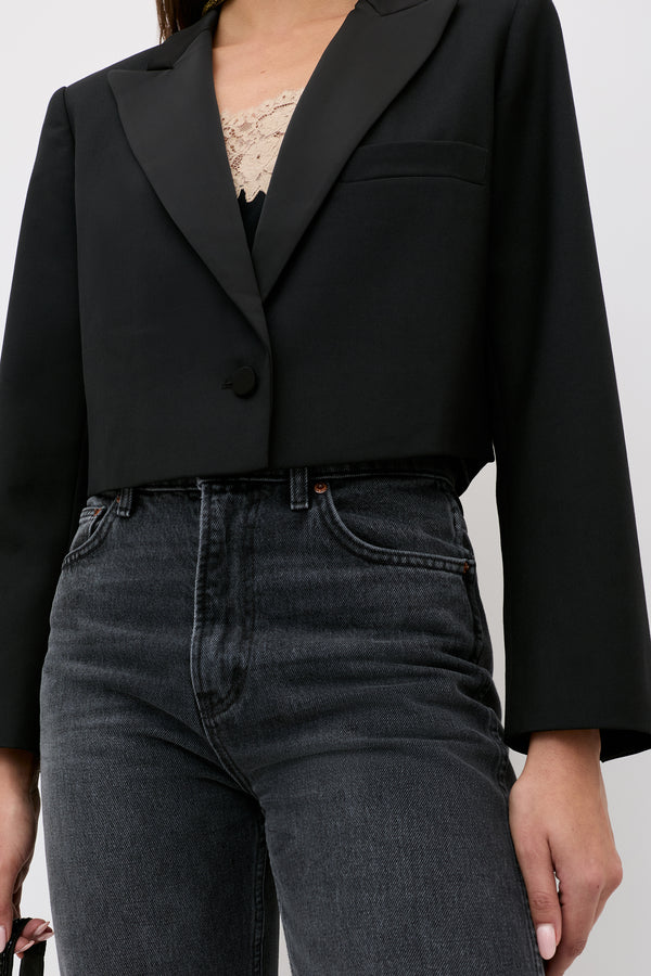 Rixo Meria Wool Jacket Black