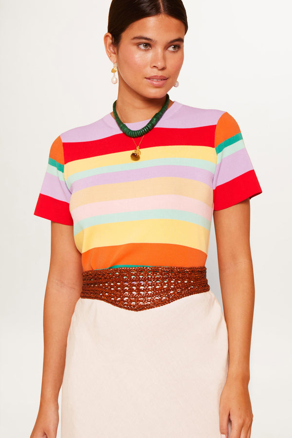 Rixo Nalini Knitted Top Multi