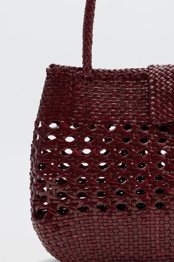 Rixo Niamh Leather Bag Bordeaux