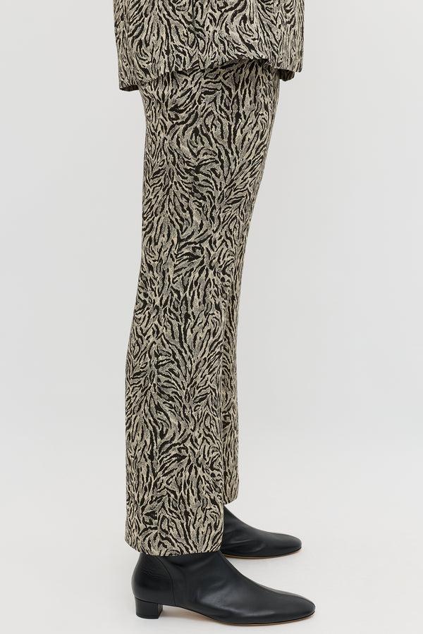 Rixo Olwen Jacquard Trouser Sun Leo Tan