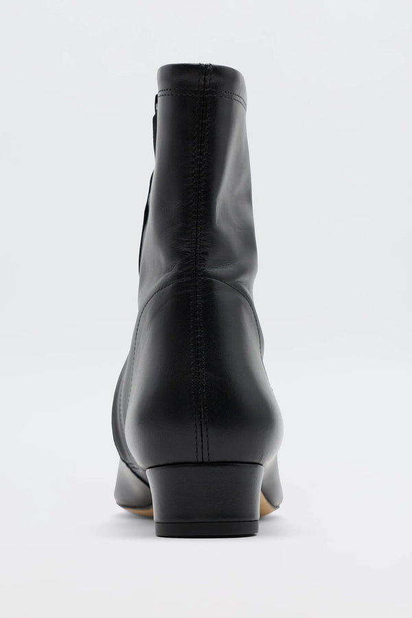 Rixo Rey Leather Boots Black Leather