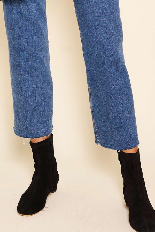 Rixo Rey Suede Boots Black