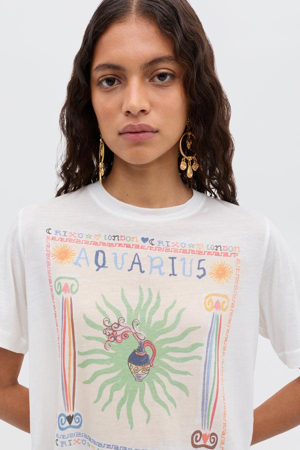 Rixo Ria Zodiac T-Shirt Aquarius