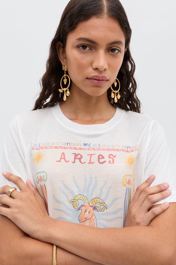 Rixo Ria Zodiac T-Shirt Aries