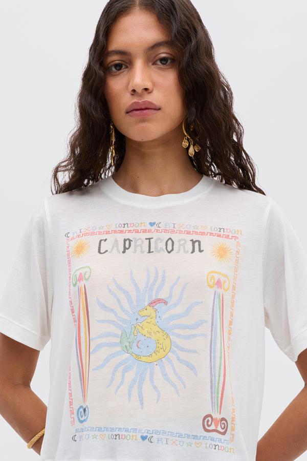 Rixo Ria Zodiac T-Shirt Capricorn