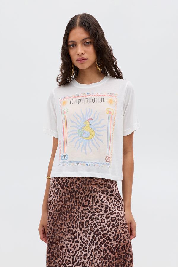 rixo Ria Zodiac T-Shirt Capricorn