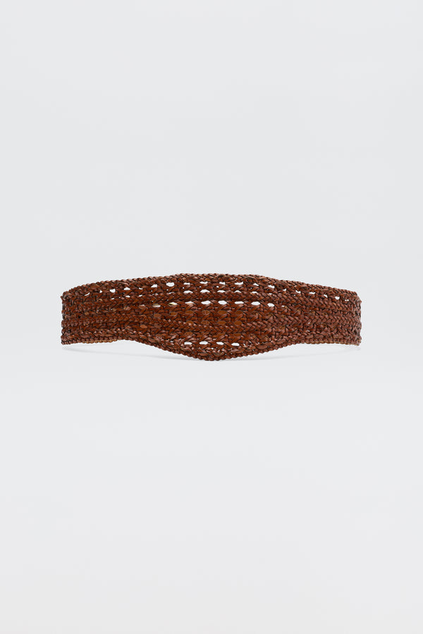 rixo Roxella Leather Belt Tan