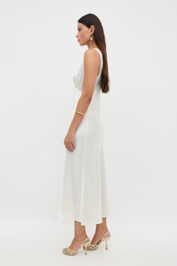 Rixo Sandrine Midi Dress Pearl