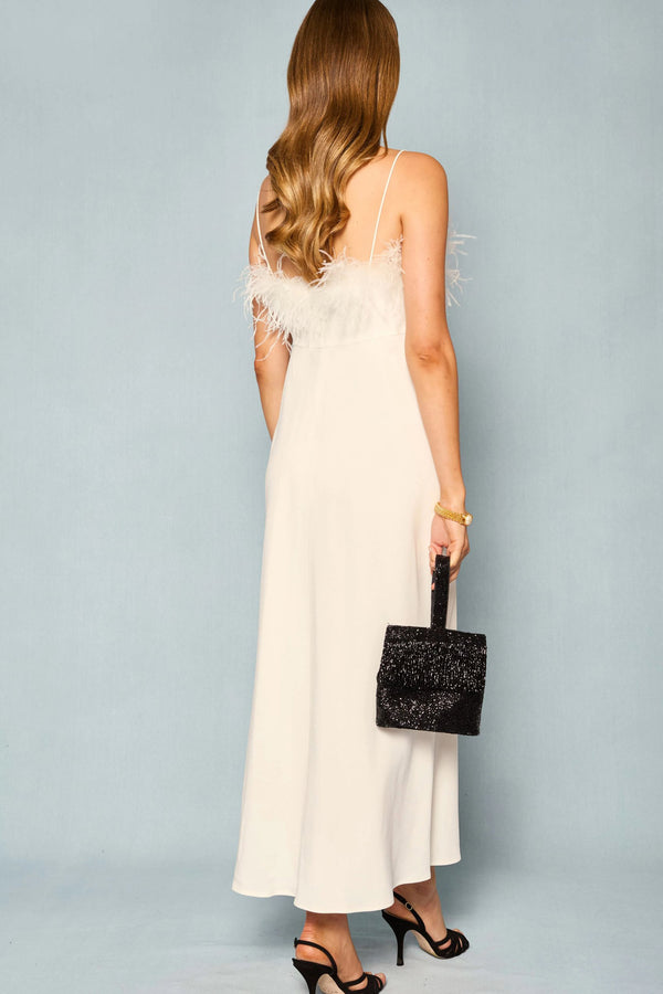 Rixo Selene Midi Dress Ivory