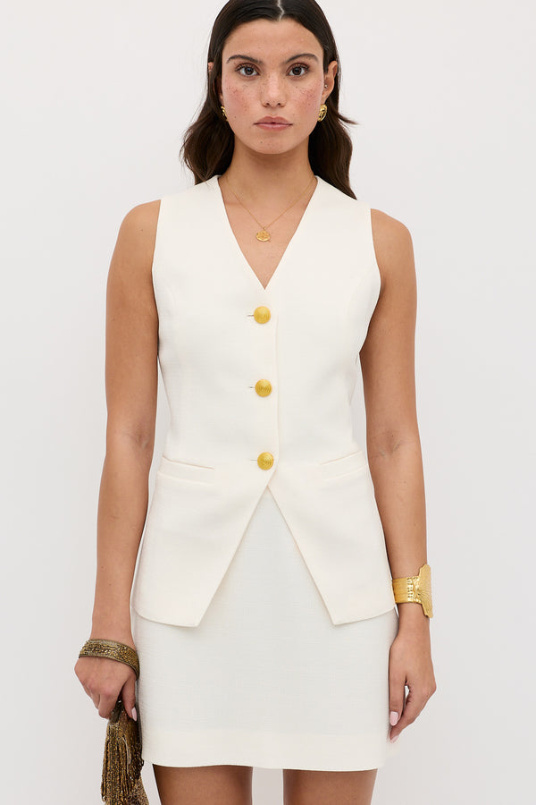 rixo Stefania Skirt Pearl