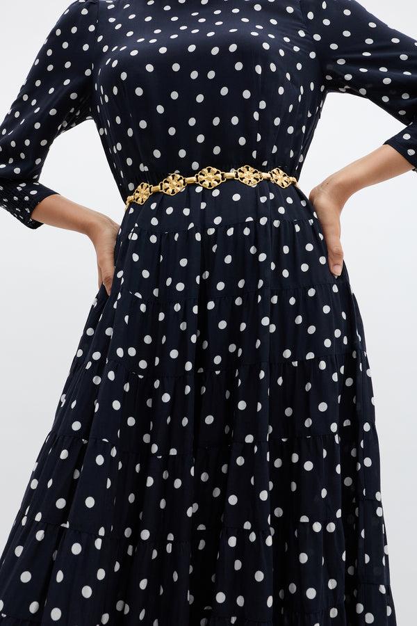 Rixo Tiana Gold-Plated Belt Gold