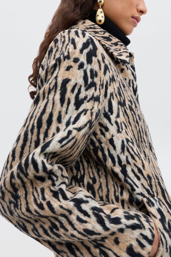 Rixo Tommie Leopard Jacket Bohemia Leopard