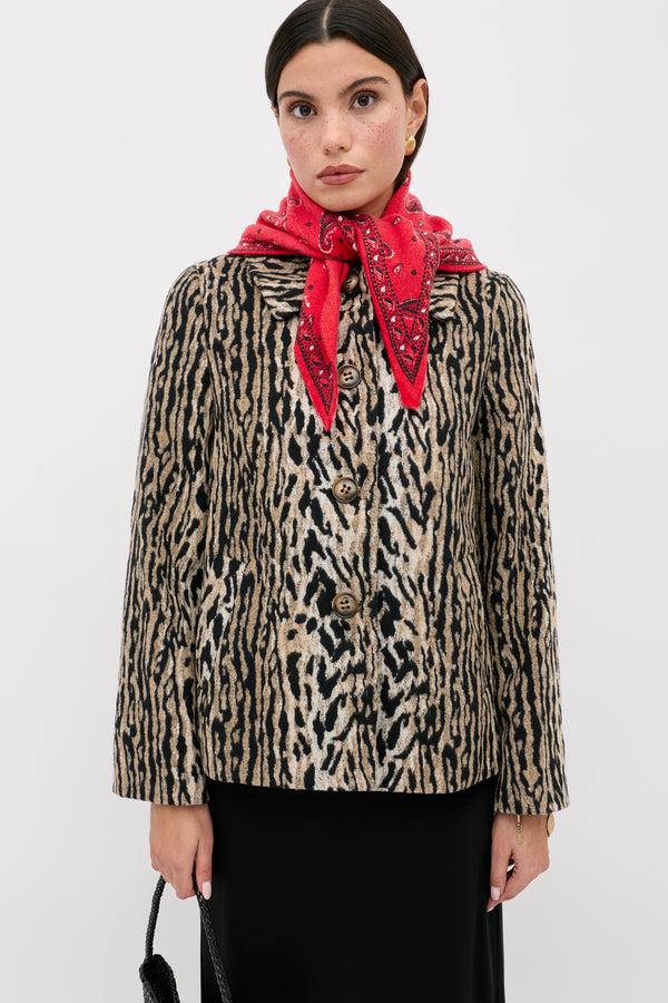 rixo Tommie Leopard Jacket Bohemia Leopard
