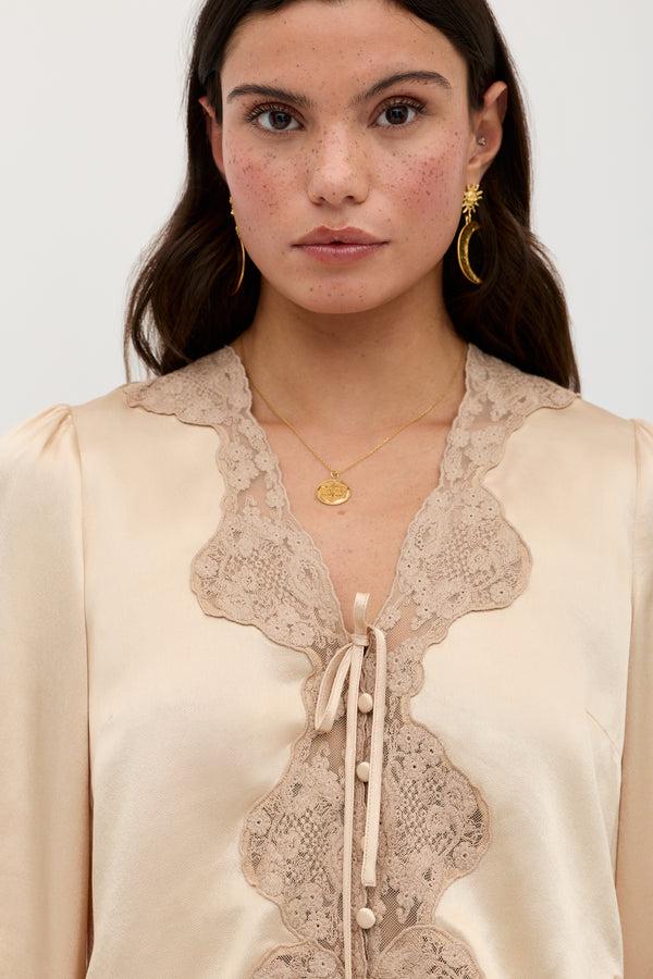 Rixo Tove Satin Top Shell