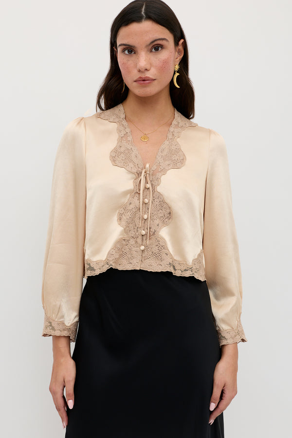 rixo Tove Satin Top Shell