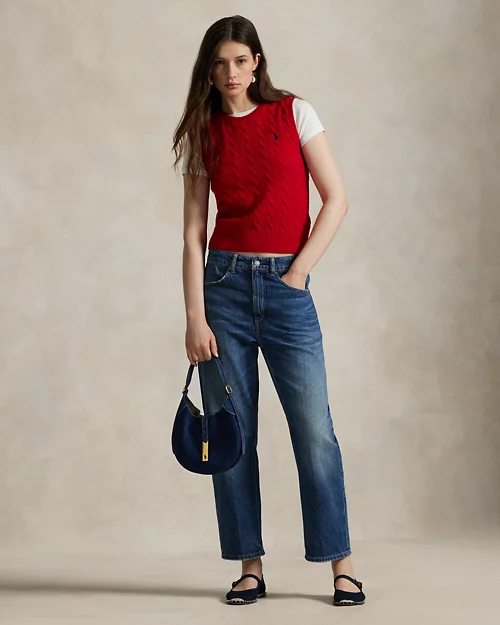 Rlx Ralph Lauren Cable-Knit Wool-Cashmere Sweater Vest