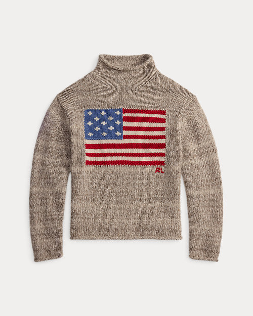 Rlx Ralph Lauren Flag Wool-Blend Turtleneck Sweater