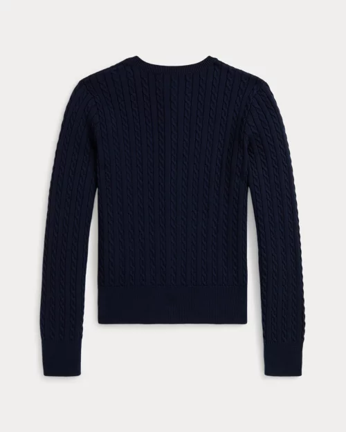 Rlx Ralph Lauren Polo Bear Mini-Cable Cotton Cardigan